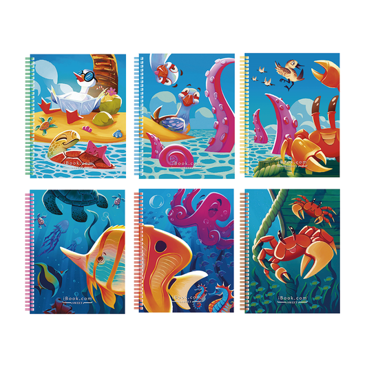 Cuaderno Profesional Doble Arillo Cuadro Grande 100 hjs Sweet IBook