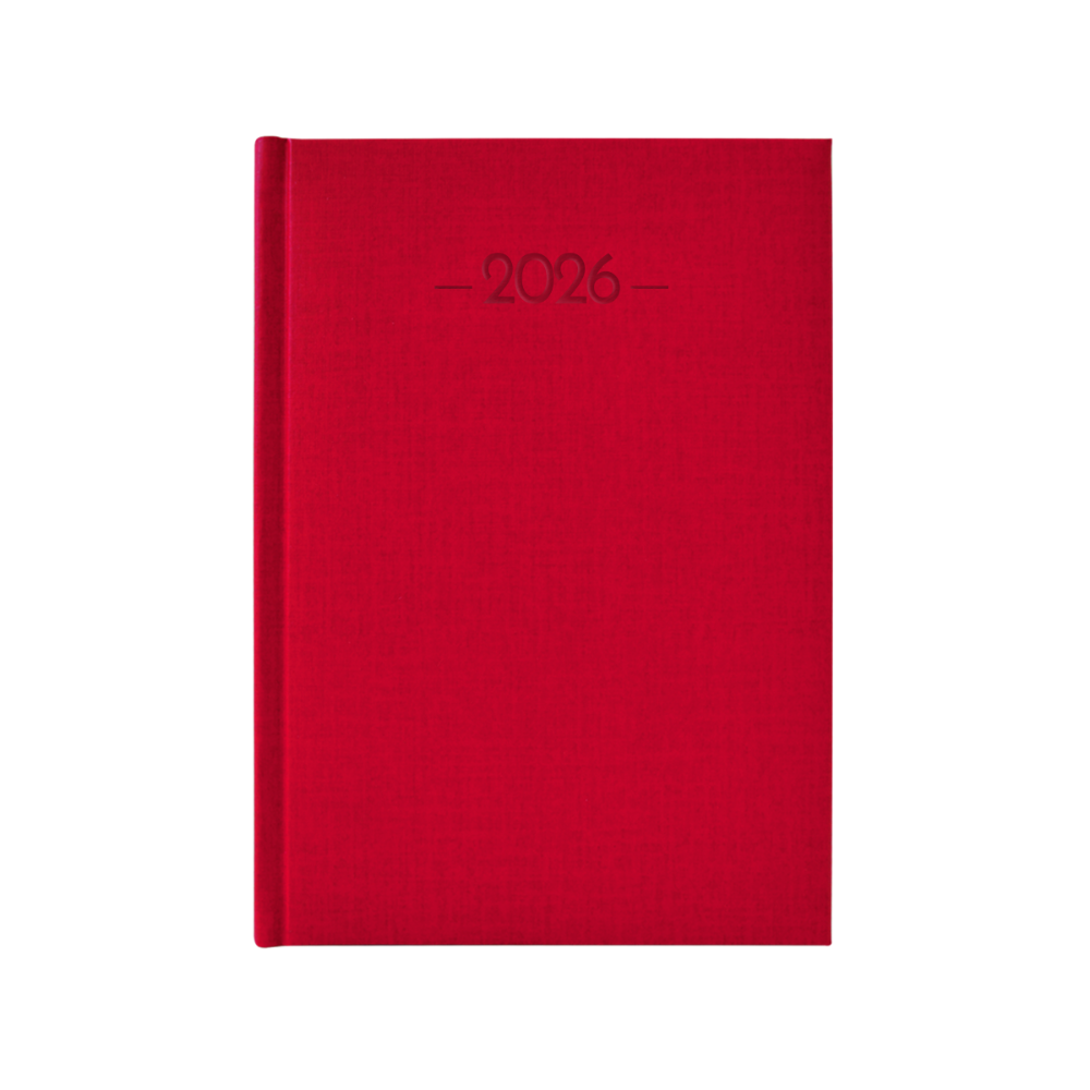 Agenda 2026 Diaria 14.5 x 20.5 Caribe Rojo Danpex