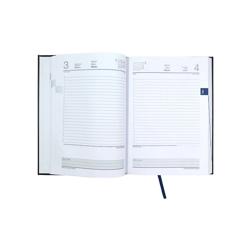 Agenda 2027 Diaria 14.5 x 20.5 Malindi Azul Danpex