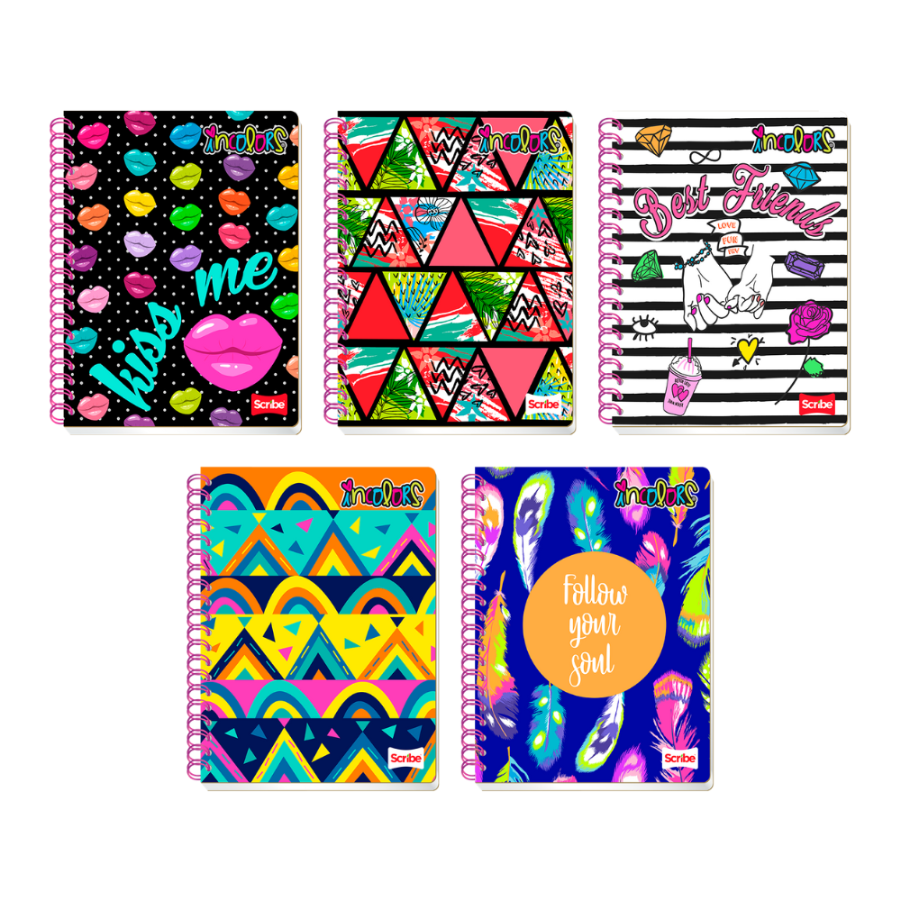 Cuaderno Profesional Doble Arillo Raya Semirrígido 100 hojas Incolors