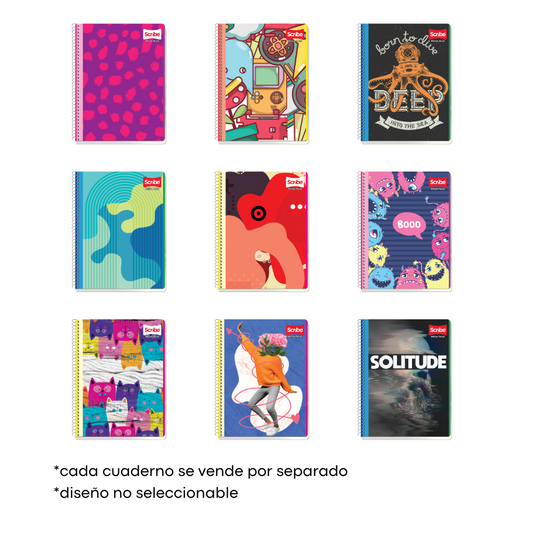 Cuaderno Profesional Espiral Raya 100 hjs Mega Plus Scribe