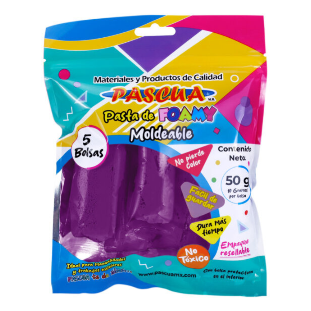 Foamy Moldeable Morado 50 gr Pascua