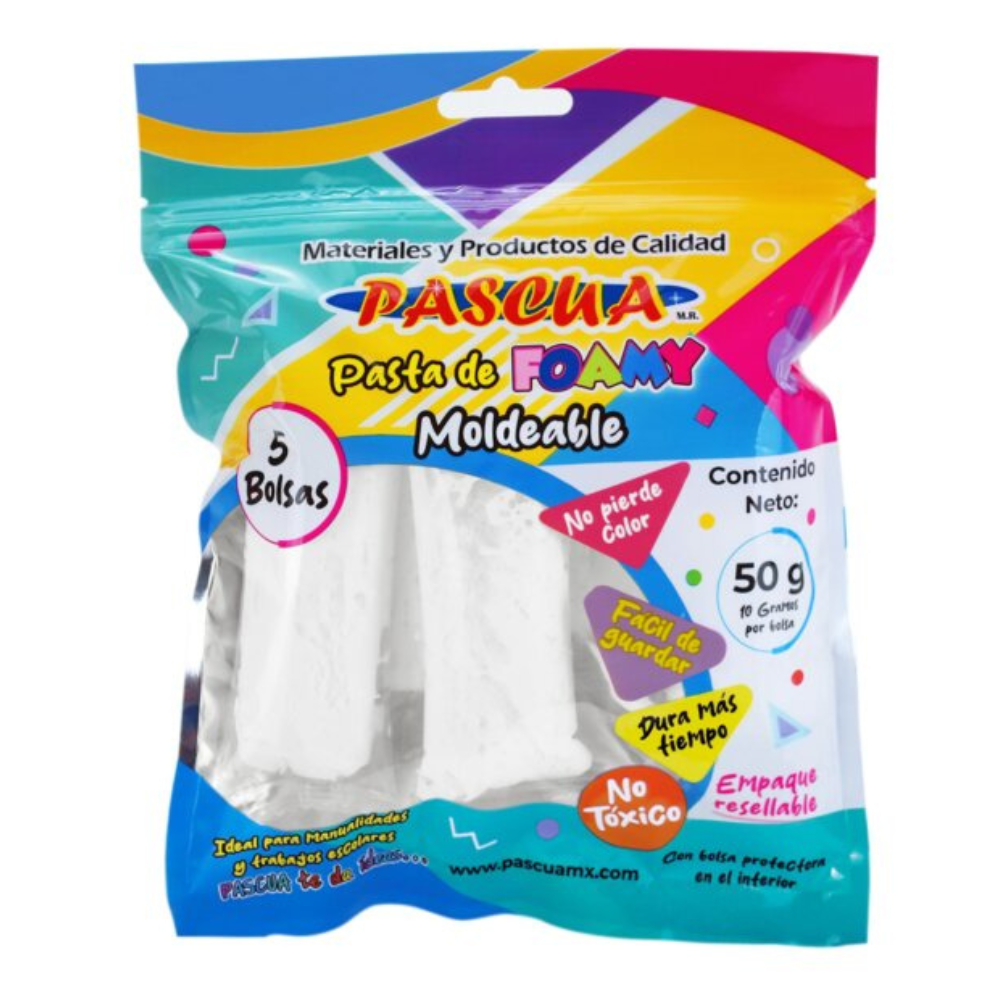 Foamy Moldeable Blanco 50 gr Pascua