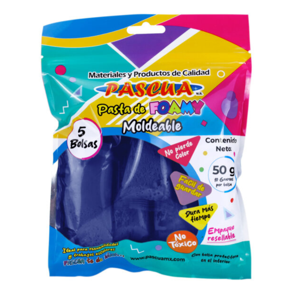 Foamy Moldeable Azul Rey 50 gr Pascua
