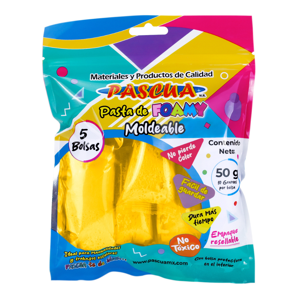Foamy Moldeable Amarillo Canario 50 gr Pascua
