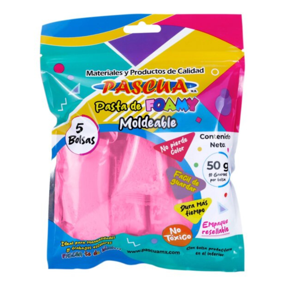 Foamy Moldeable Rosa Pastel 50 gr Pascua