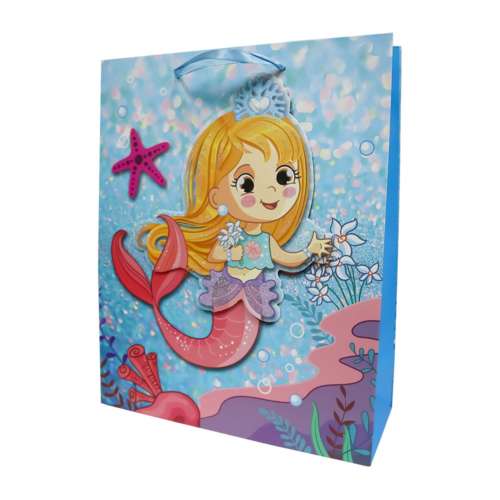 Bolsa de Regalo para Niña Sirenas 32 x 26 x 10 cm 1 pieza ITrade