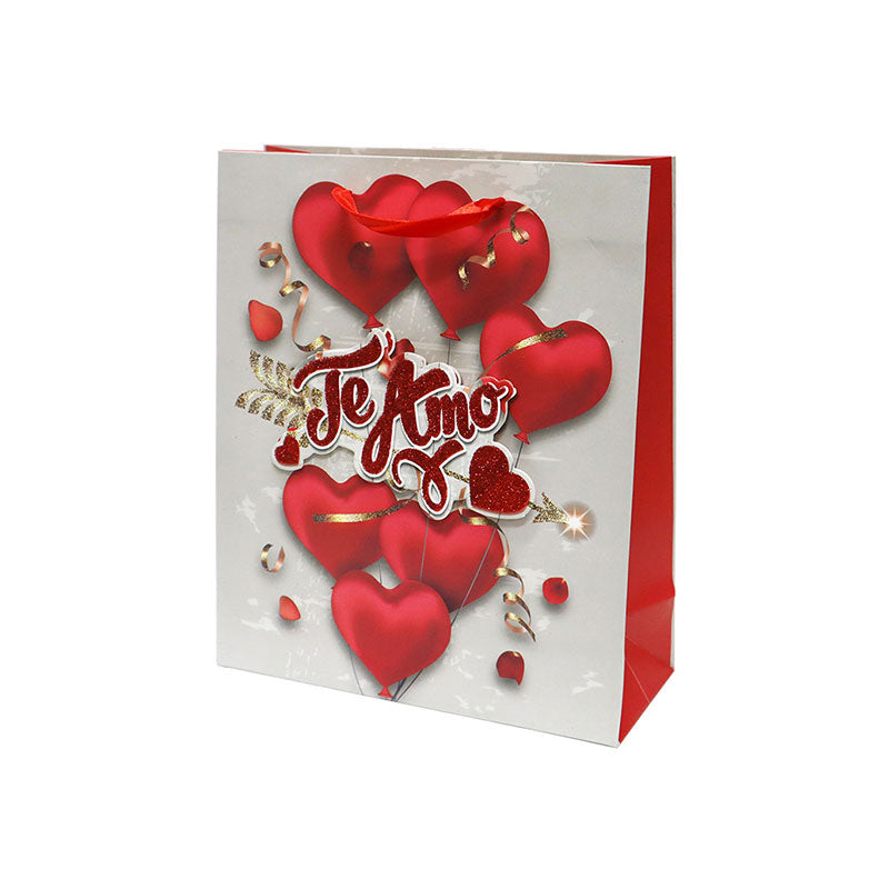 Bolsa de Regalo San Valentín Corazones 32 x 26 x 10 cm 1 pieza ITrade