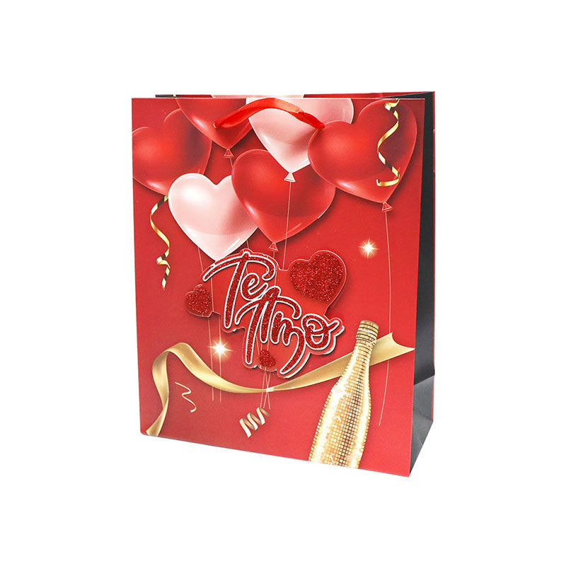 Bolsa de Regalo San Valentín Corazones 32 x 26 x 10 cm 1 pieza ITrade