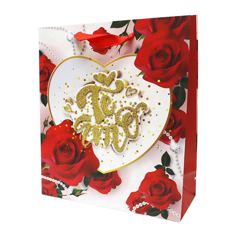 Bolsa de Regalo San Valentin Chica 23.5 x 19.5 x 8 cm 1 pieza ITrade