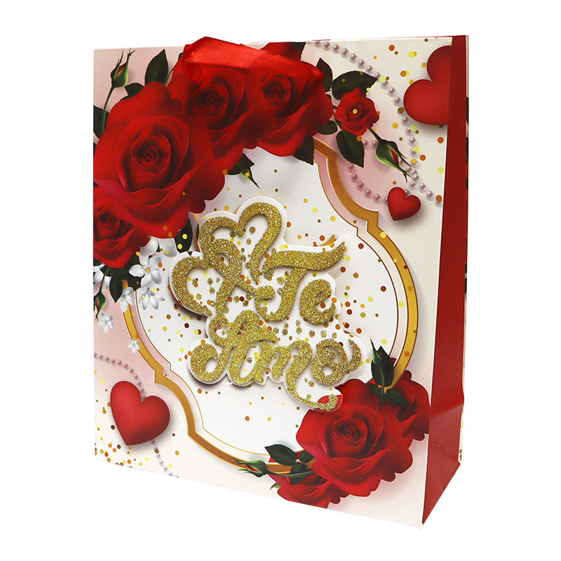 Bolsa de Regalo San Valentin Chica 23.5 x 19.5 x 8 cm 1 pieza ITrade