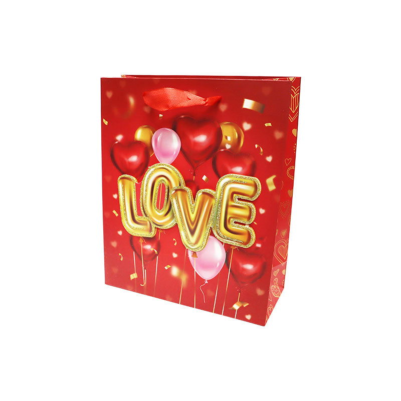 Bolsa de Regalo San Valentin Chica Love 23.5 x 19.5 x 8 cm 1 pieza ITrade