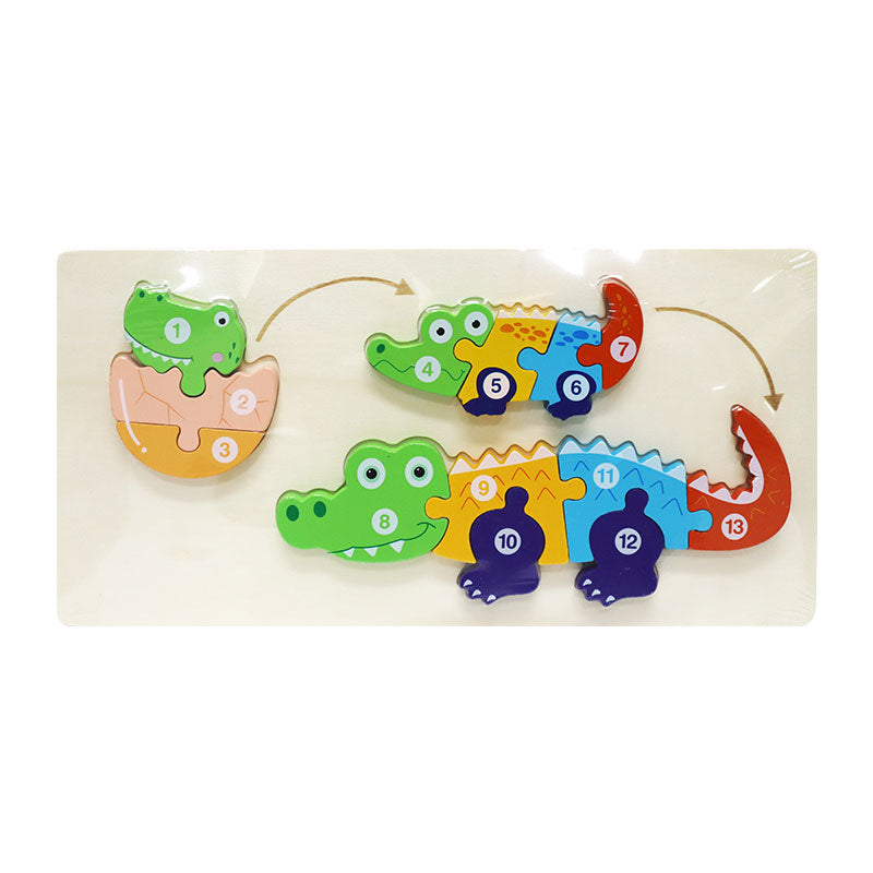 Rompecabezas de Madera Animales Creciendo 46.7 x 31 cm ITrade