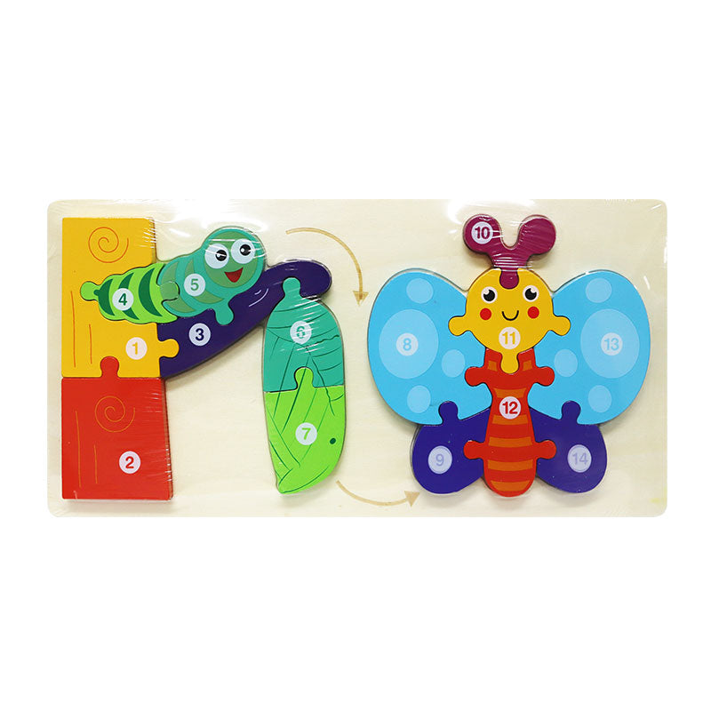 Rompecabezas de Madera Animales Creciendo 46.7 x 31 cm ITrade