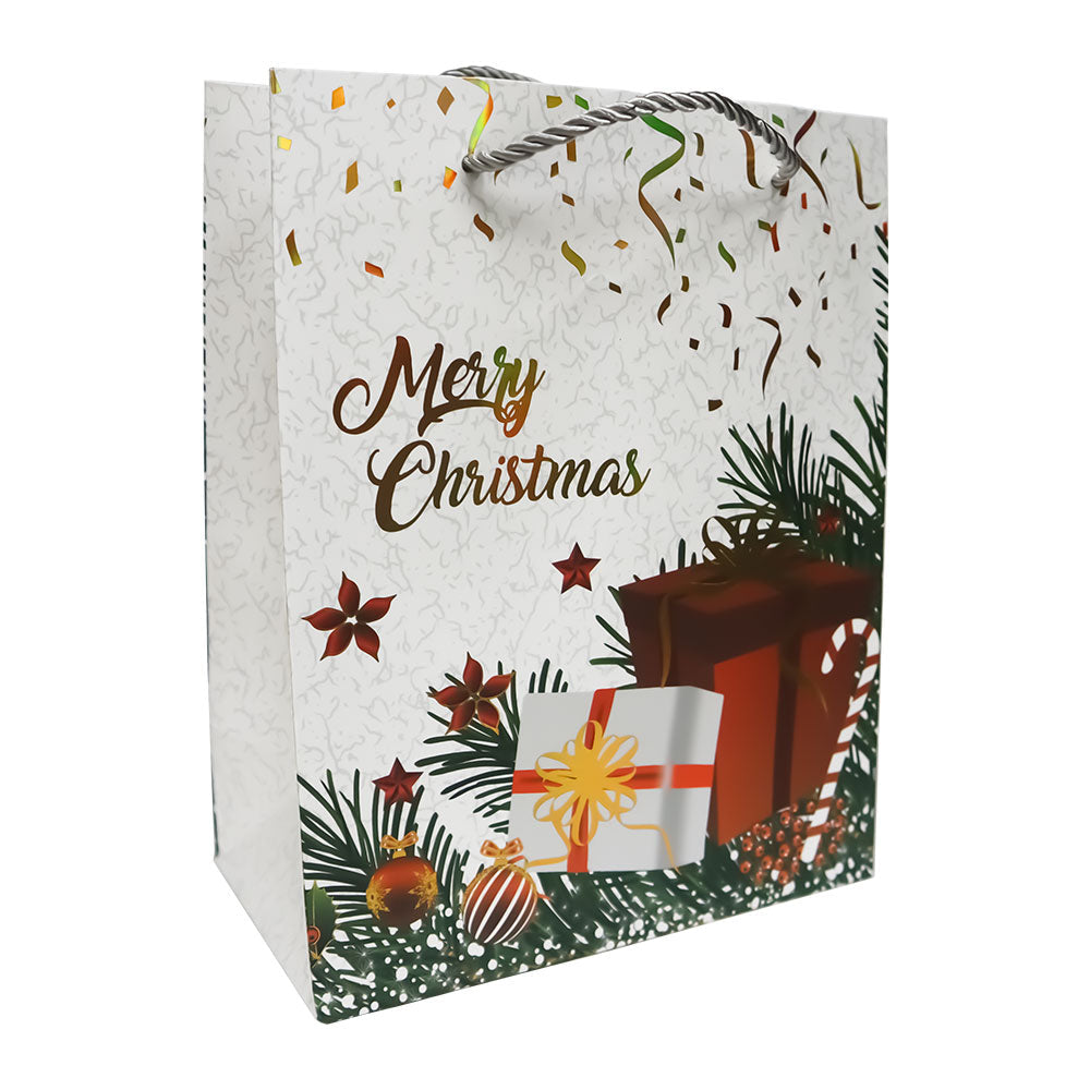 Bolsa de Regalo Navideña Merry Christmas Varios Modelos 23 x 18 x 10 cm 1 pieza ITrade