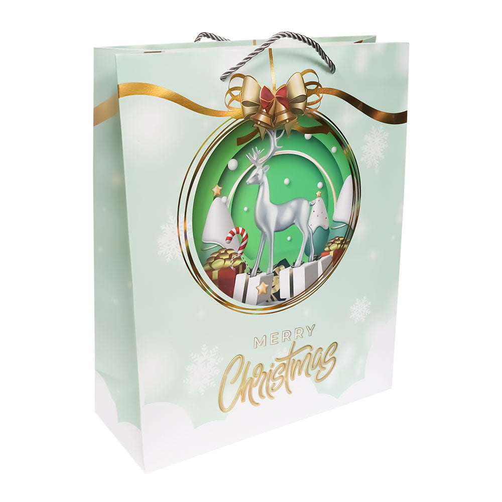 Bolsa Regalo Navideña Esferas Navideñas Varios Modelos 32 x 26 x 10 cm 1 pieza ITrade