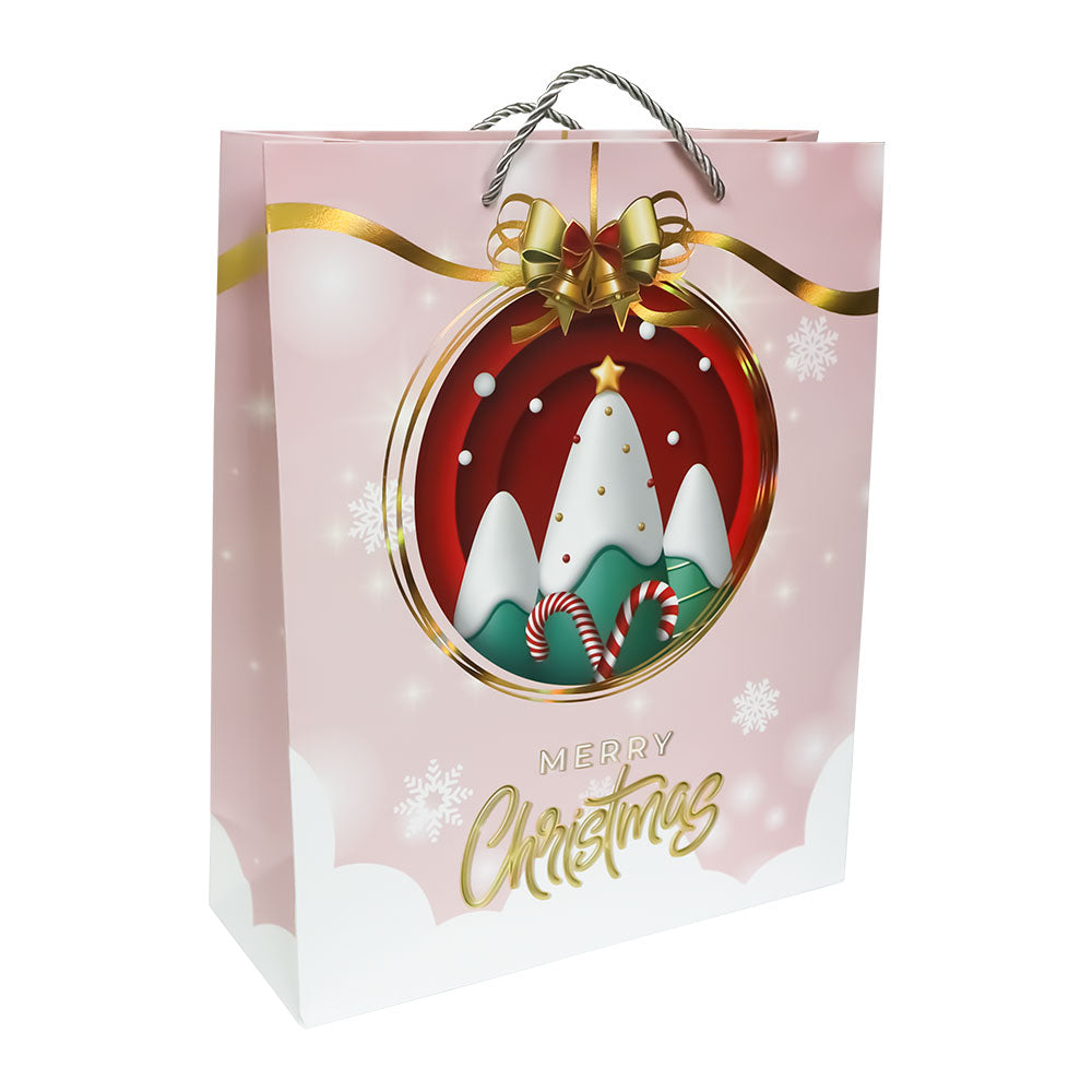 Bolsa Regalo Navideña Esferas Navideñas Varios Modelos 32 x 26 x 10 cm 1 pieza ITrade
