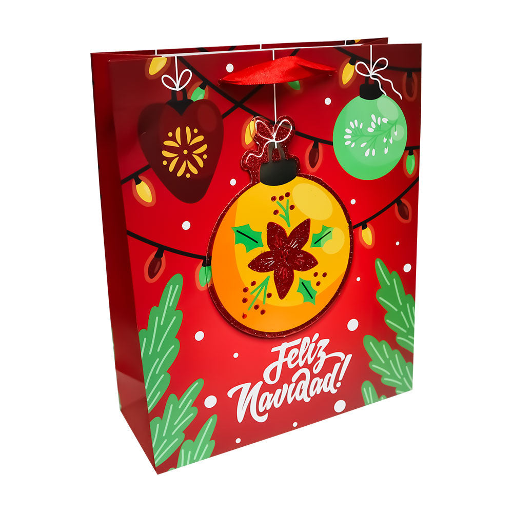 Bolsa de Regalo Navideño Feliz Navidad Varios Modelos 32 x 26 x 10 cm 1 pieza ITrade