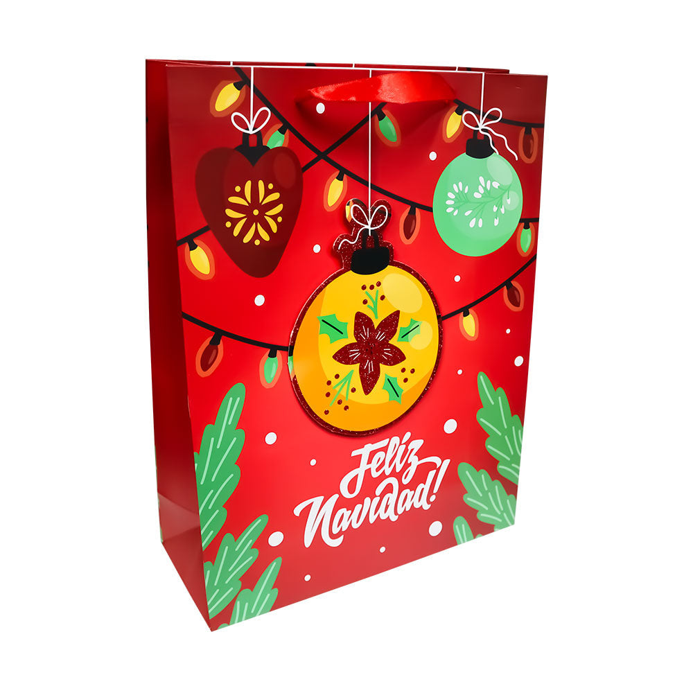 Bolsa de Regalo Navideño Feliz Navidad Varios Modelos 40 x 30 x 12 cm 1 pieza ITrade