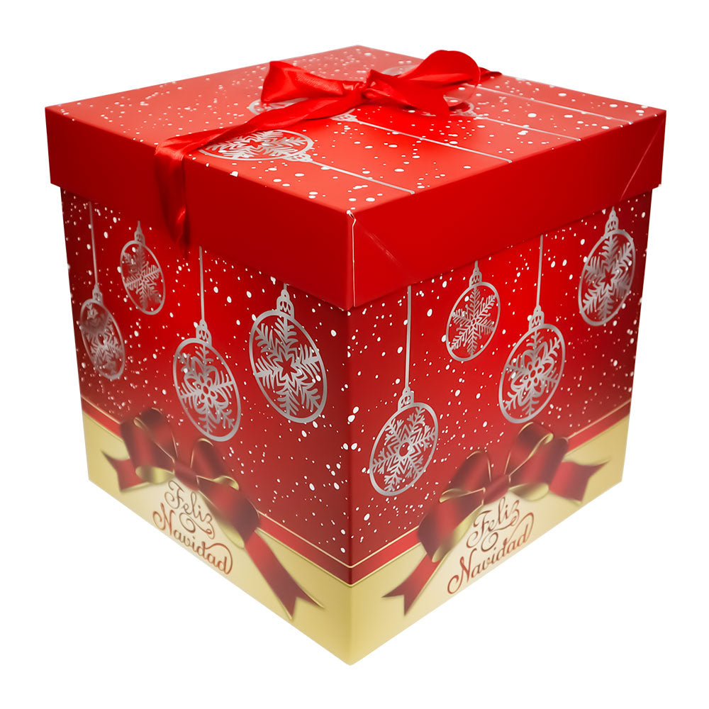 Caja de Regalo Feliz Navidad 22 x 22 x 22 cm Varios Modelos 1 pieza ITrade