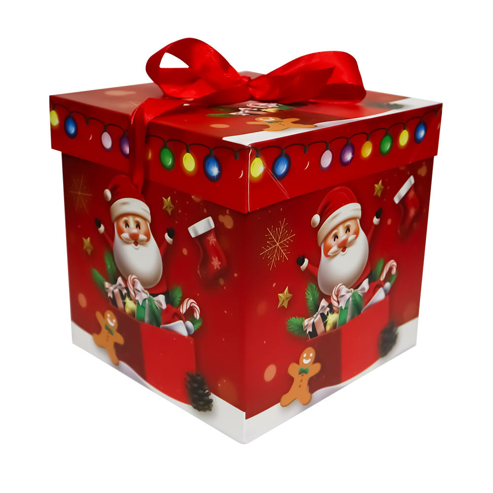 Caja de Regalo Roja Santa Claus 15 x 15 x 15 cm Varios Modelos 1 pieza ITrade