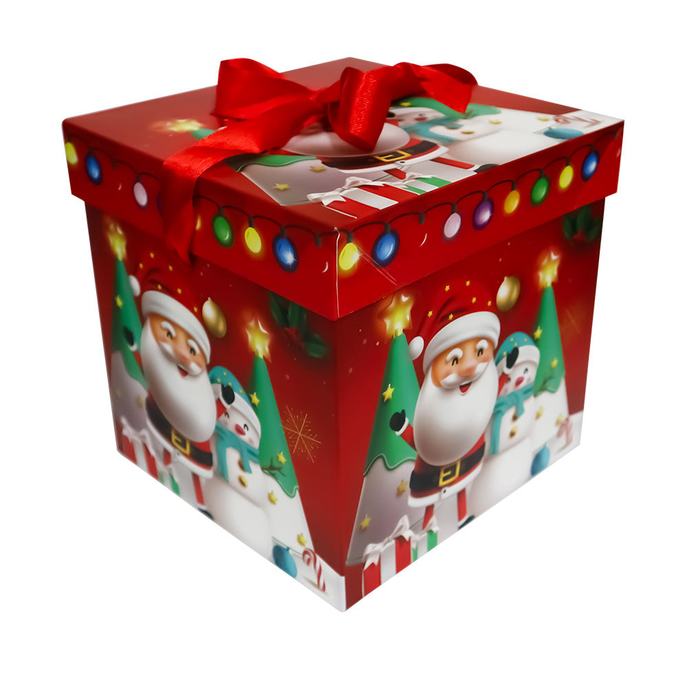 Caja de Regalo Roja Santa Claus 15 x 15 x 15 cm Varios Modelos 1 pieza ITrade