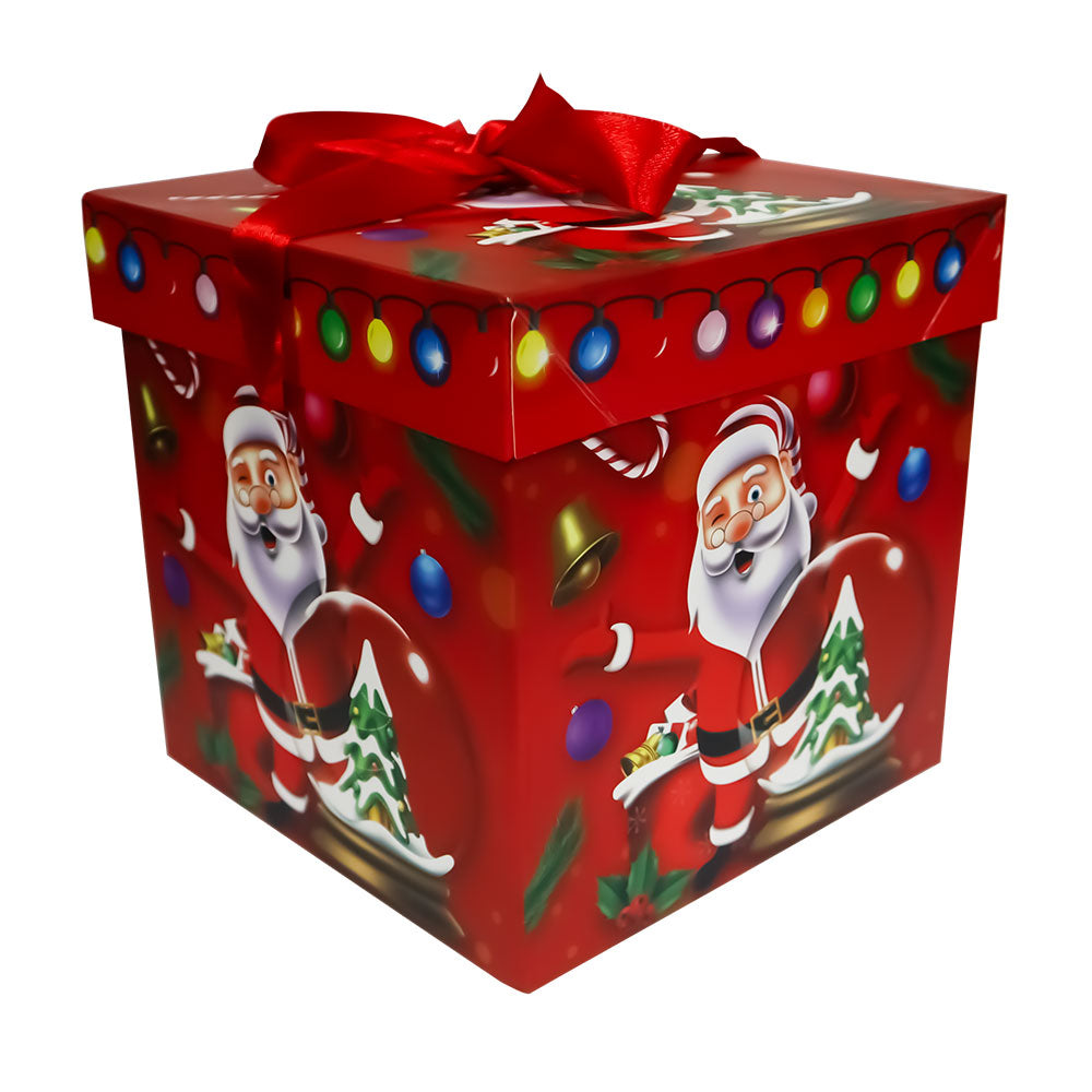 Caja de Regalo Roja Santa Claus 15 x 15 x 15 cm Varios Modelos 1 pieza ITrade