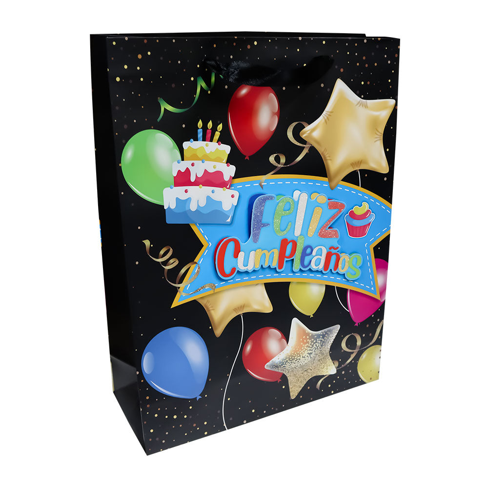 Bolsa de Regalo Globos y Estrellas 40 x 30 x 12 cm Varios Modelos 1 pieza ITrade
