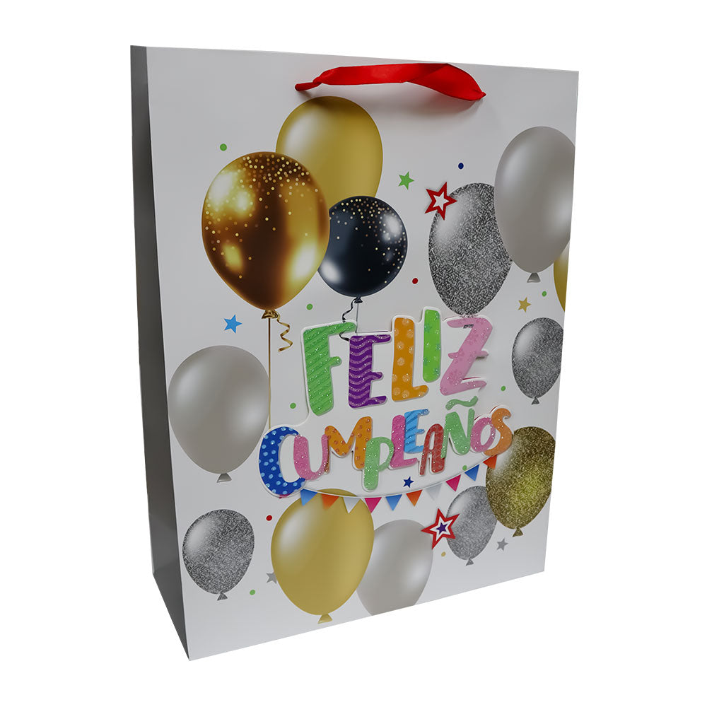 Bolsa de Regalo Globos y Estrellas 40 x 30 x 12 cm Varios Modelos 1 pieza ITrade