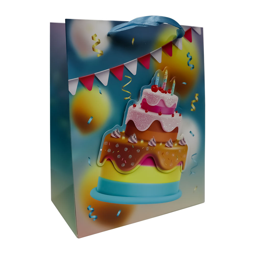 Bolsas de Regalo Globos y Rosas 23.5 x 19.5 x 8 cm Varios Modelos 1 pieza ITrade