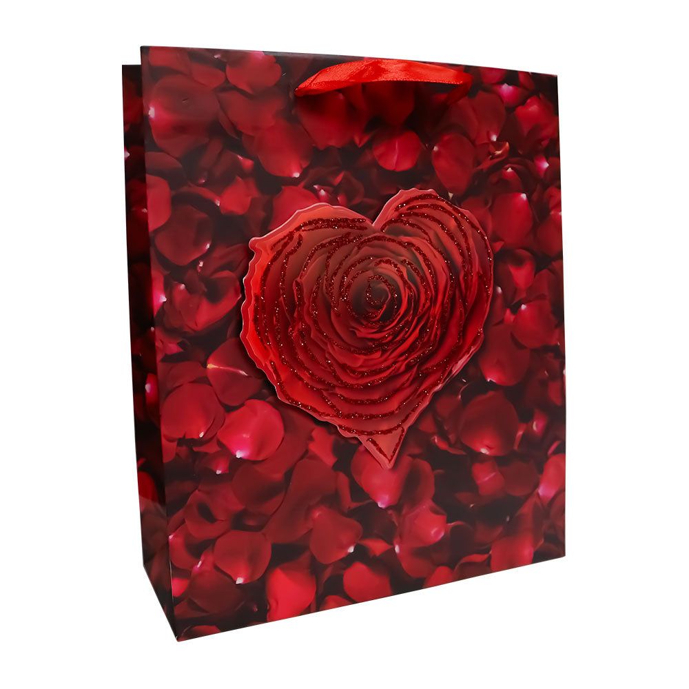 Bolsa de Regalo San Valentin Rosas 23.5 x 19.5 x 8 cm Varios Modelos 1 pieza ITrade