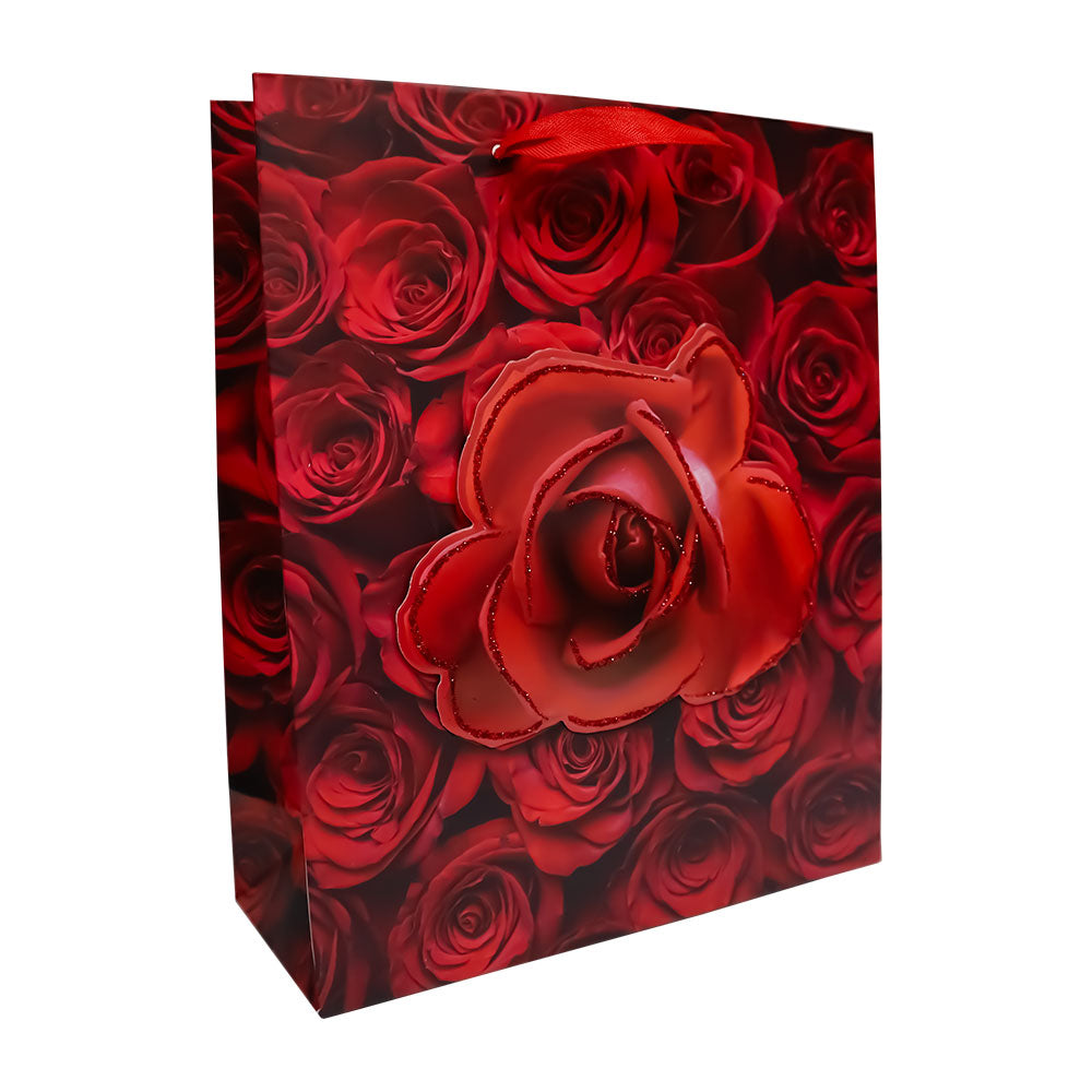 Bolsa de Regalo San Valentin Rosas 23.5 x 19.5 x 8 cm Varios Modelos 1 pieza ITrade