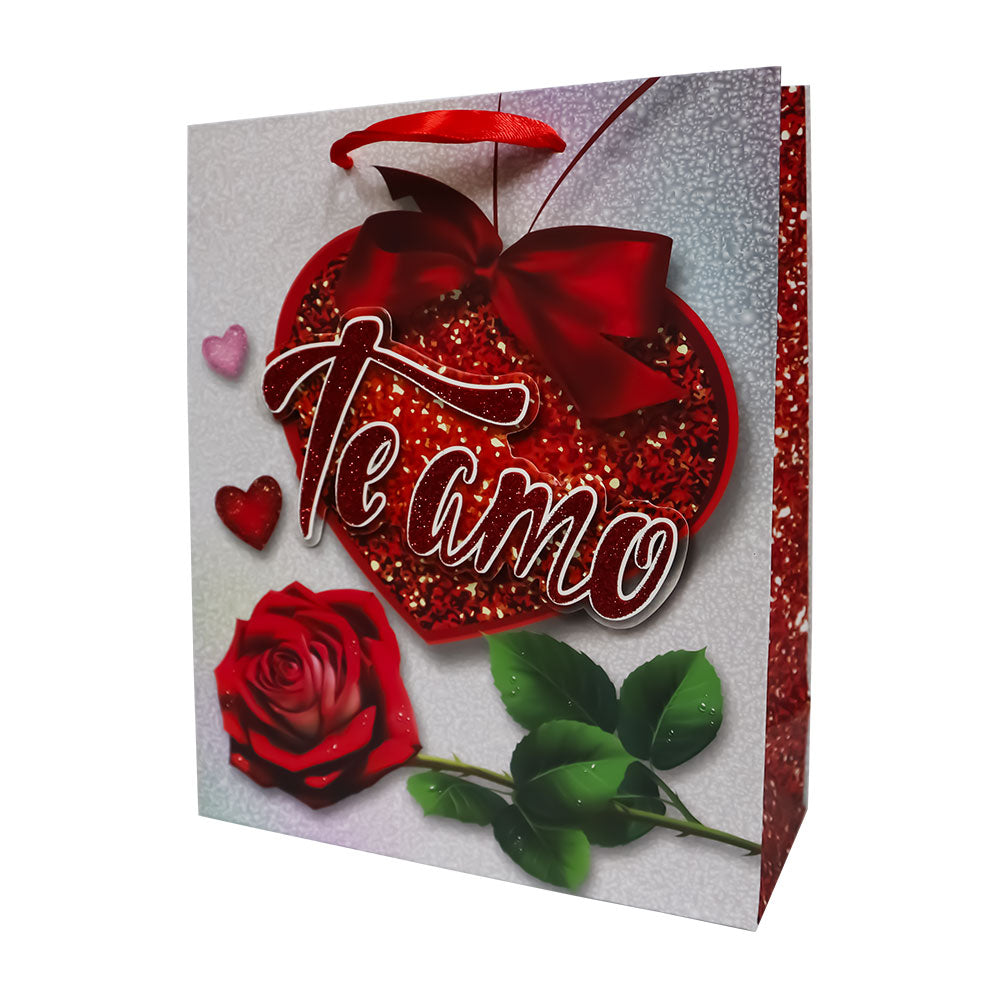 Bolsa de Regalo San Valentín con Corazones 23.5 x 19.5 x 8 cm Varios Modelos 1 pieza ITrade