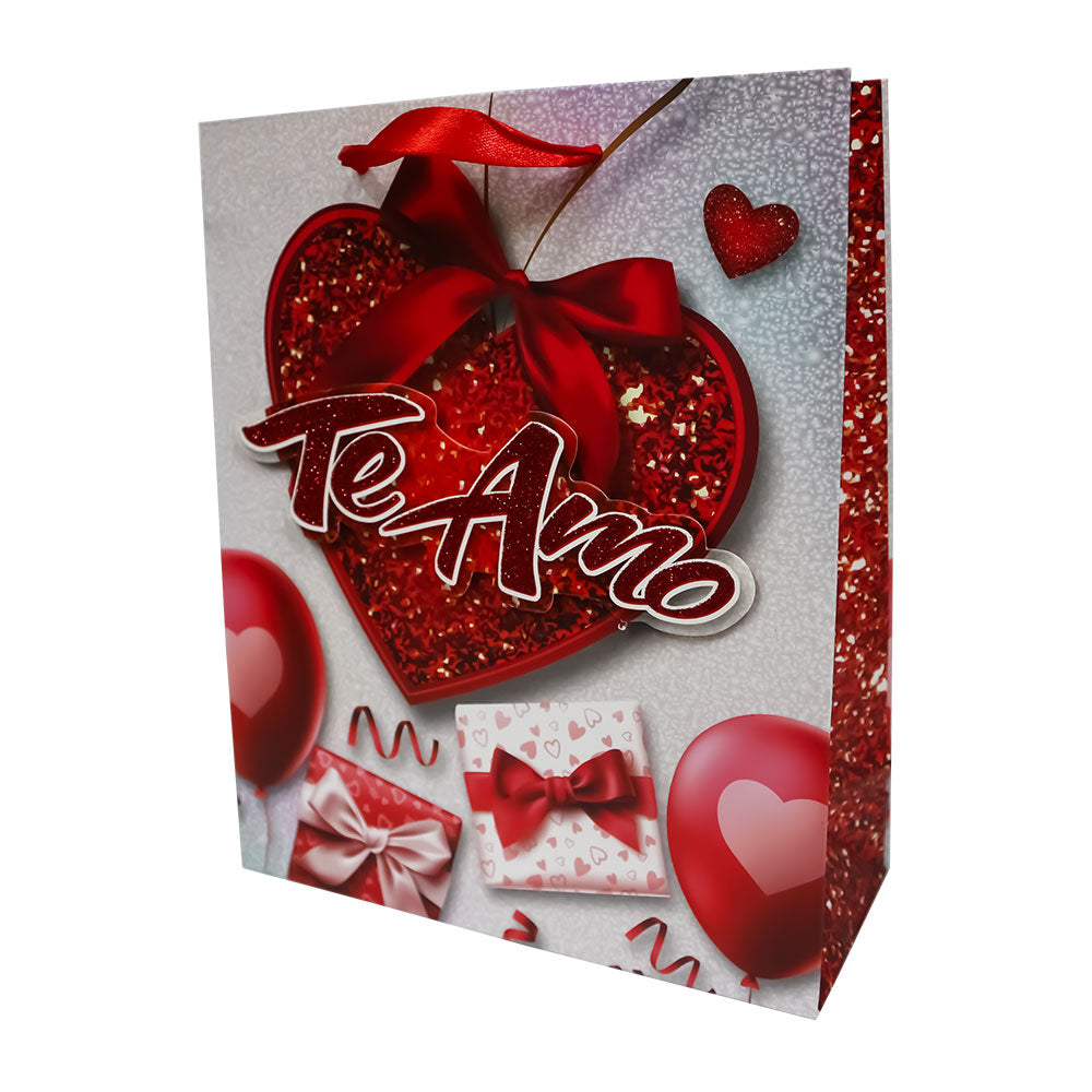 Bolsa de Regalo San Valentín con Corazones 23.5 x 19.5 x 8 cm Varios Modelos 1 pieza ITrade