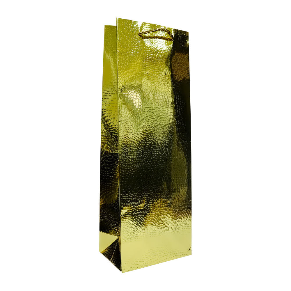 Bolsa de Regalo para Botella Colores Metalicos 6 x 12.8 x 8.2 cm 1 pieza ITrade