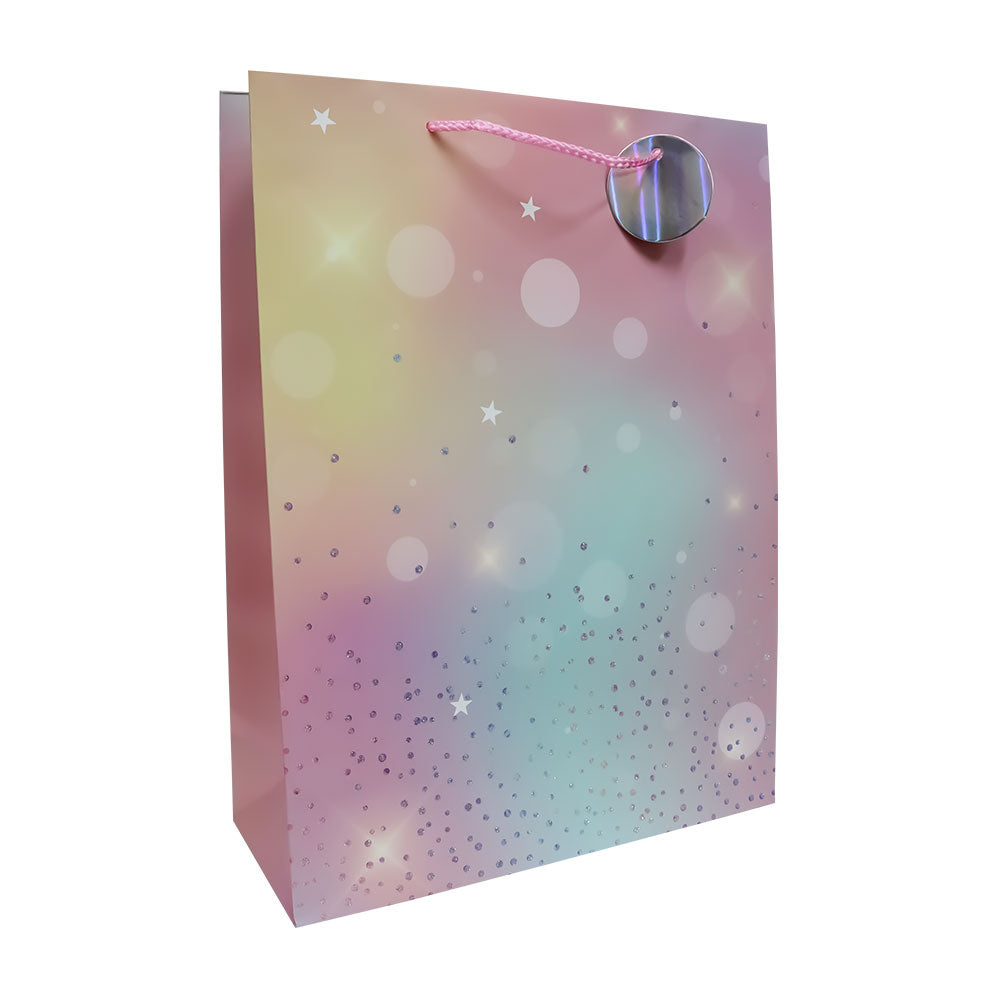 Bolsa de Regalo Colores Pastel con Estrellas Brillantes 40 x 30 x 12 cm 1 pieza ITrade