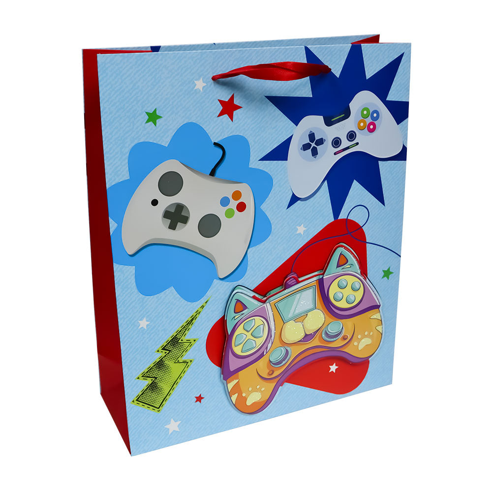 Bolsa de Regalo Azul para Niño 32 x 16 x 10 cm 1 pieza ITrade