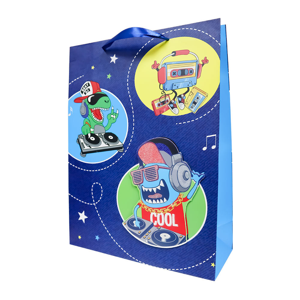 Bolsa de Regalo Azul para Niño 40 x 30 x 12 cm Varios Modelos 1 pieza ITrade