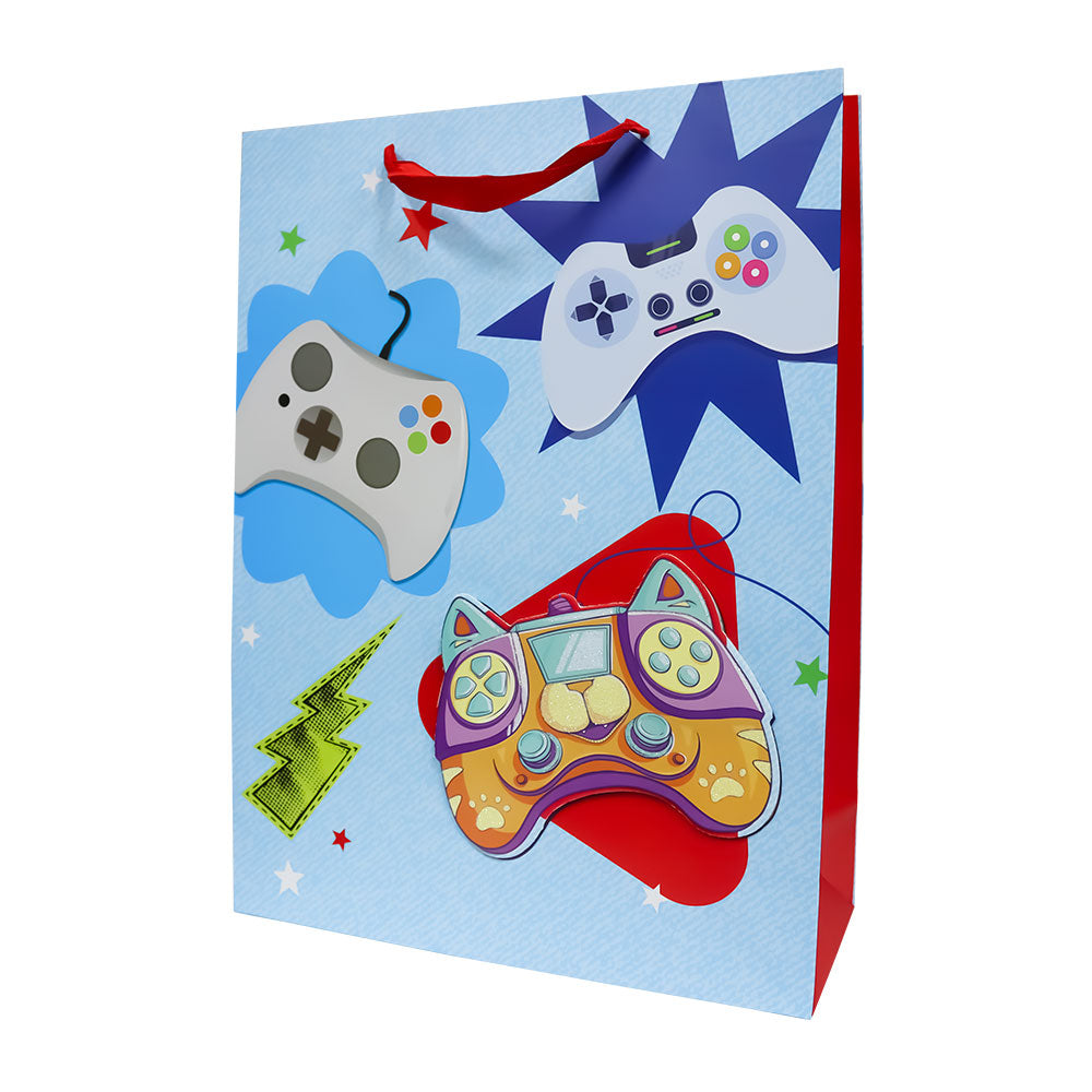 Bolsa de Regalo Azul para Niño 40 x 30 x 12 cm Varios Modelos 1 pieza ITrade