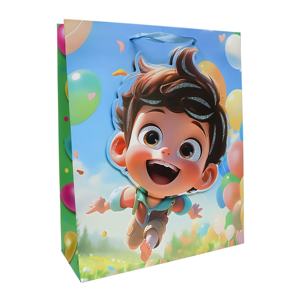 Bolsa de Regalo para Niño y Niña Muñequitos 32 x 26 x 10 cm 1 pieza ITrade