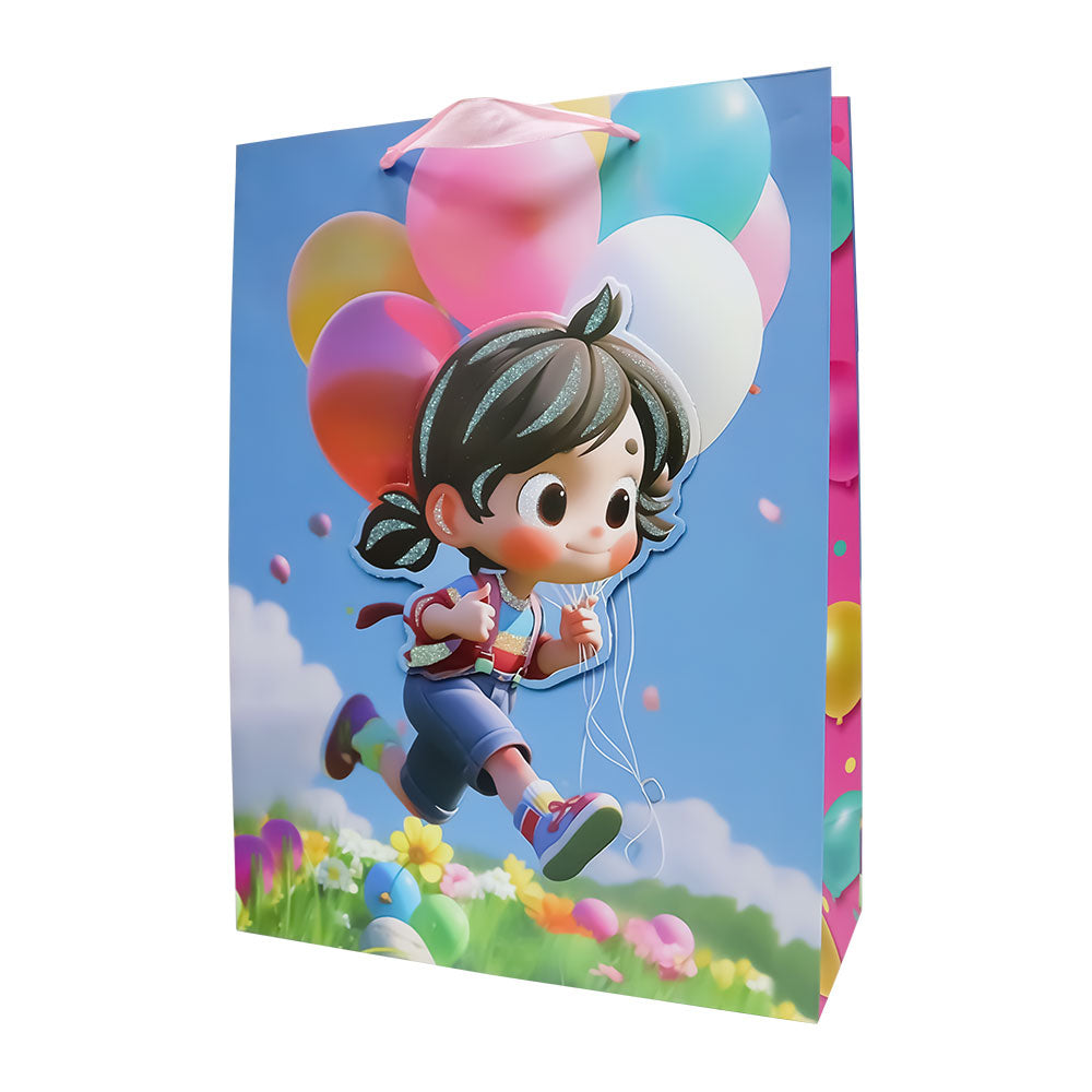 Bolsa para Regalo para Niño y Niña Muñequitos 40 x 30 x 12 cm 1 pieza ITrade