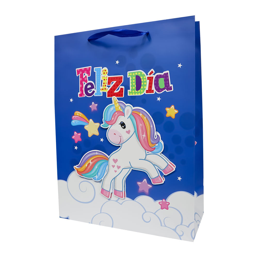 Bolsa de Regalo para Niña Unicornios 40 x 30 x 12 cm 1 pieza ITrade