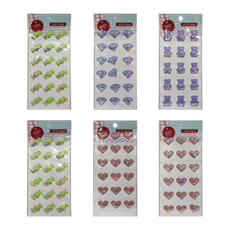 Calcomania Escolar Brillante Varios Diseños ITrade