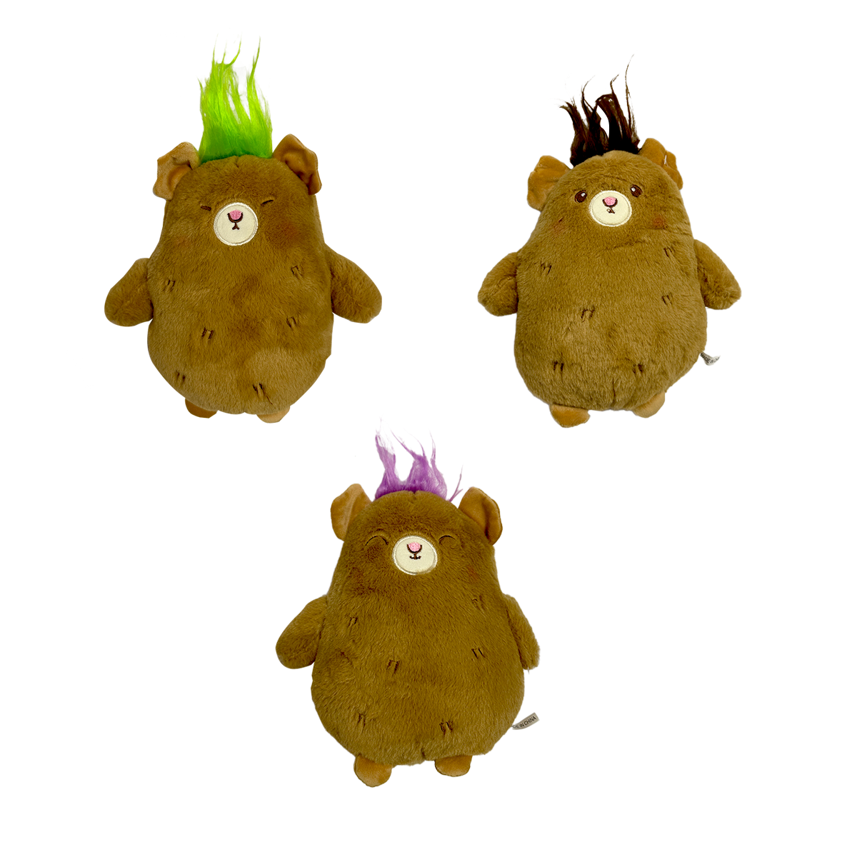 Peluche Oso con Cabello 20 cm Varios Colores ITrade