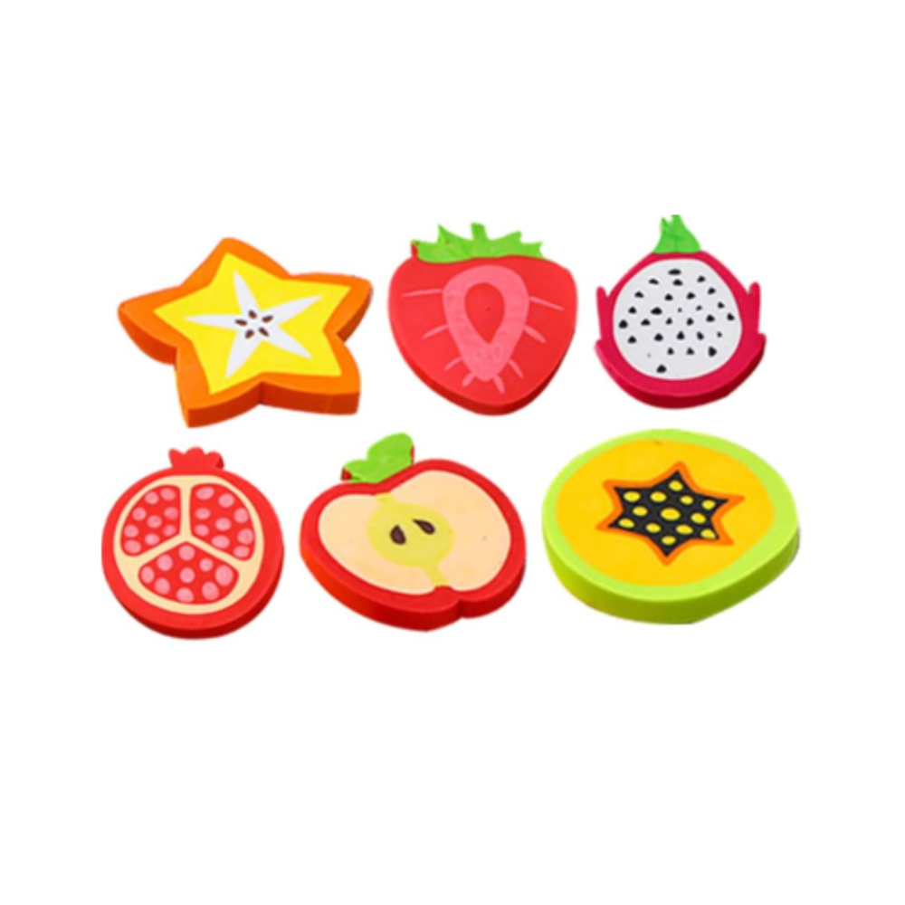 Gomas para Borrar Frutas 4 piezas Varios Modelos ITrade