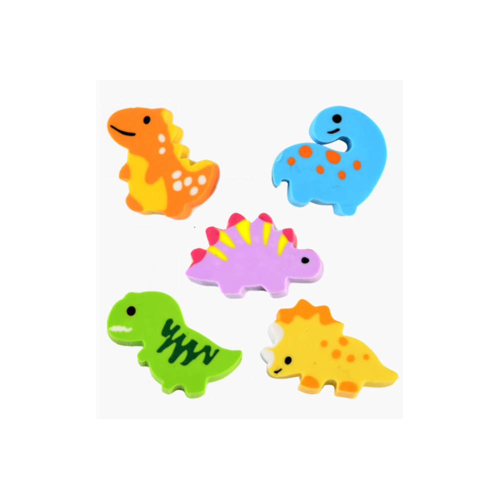 Gomas para Borrar Dinosaurios 4 piezas Varios Modelos ITrade