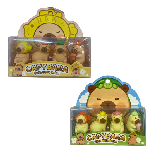 Goma para Borrar Capybara con Adorno 4 piezas ITrade