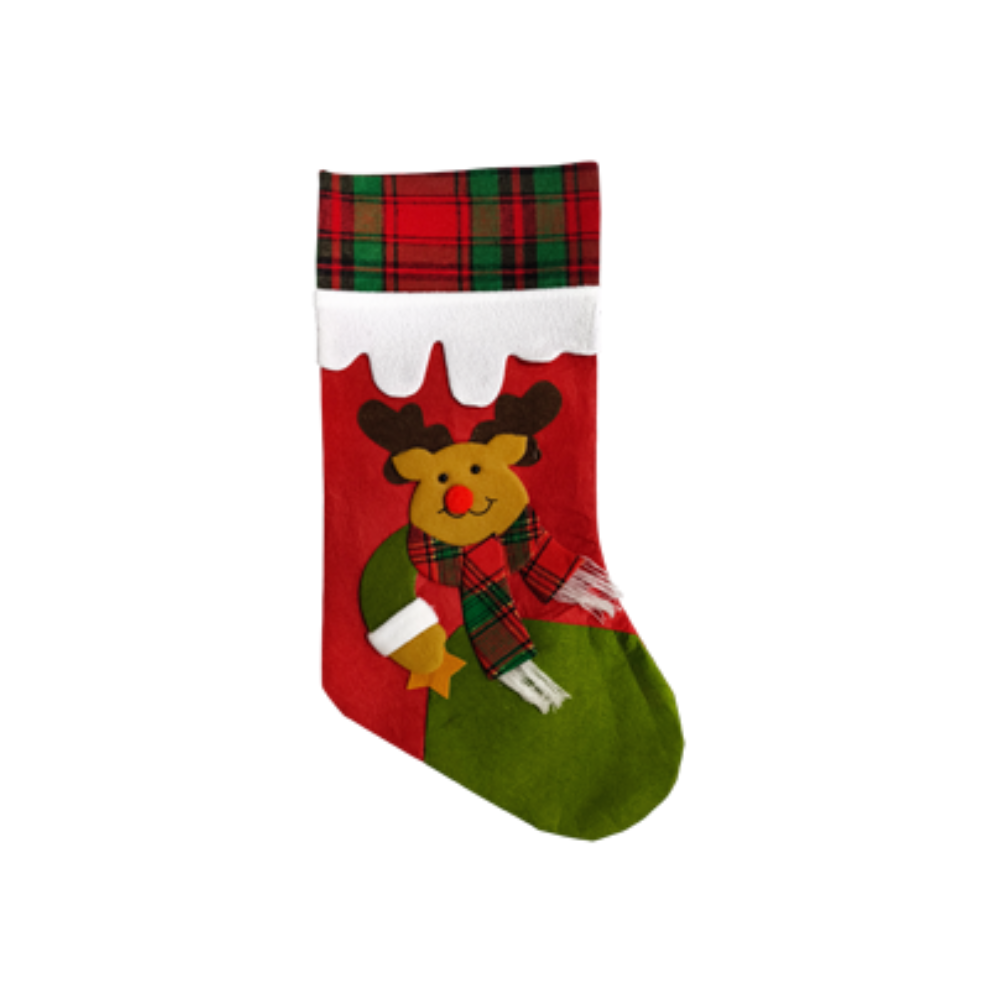 Bota Navideña Roja Y Verde Personajes Navideños Itrade