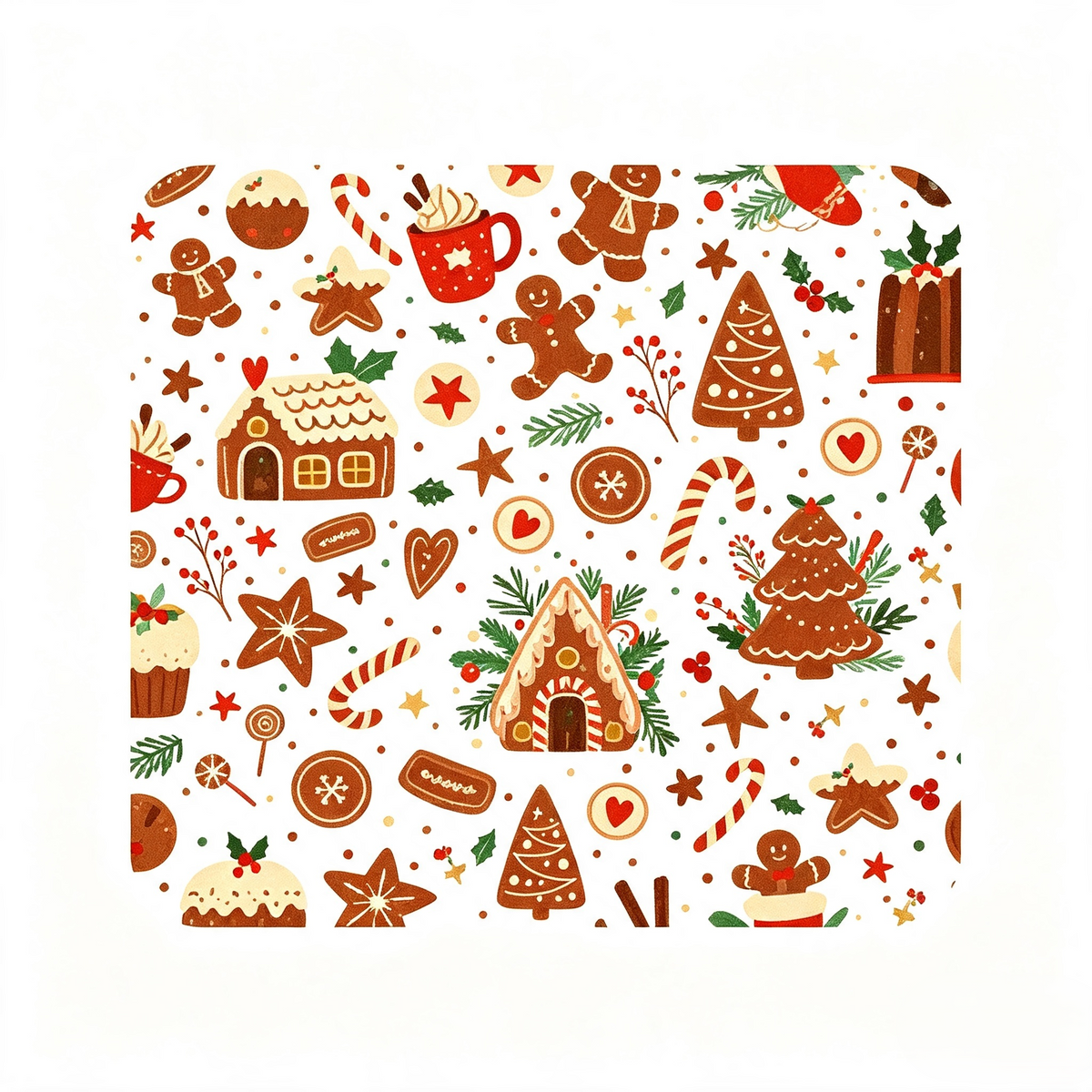 Papel Regalo Navideño Galletas Jengibre 75 X 51 cm 80 grs Itrade