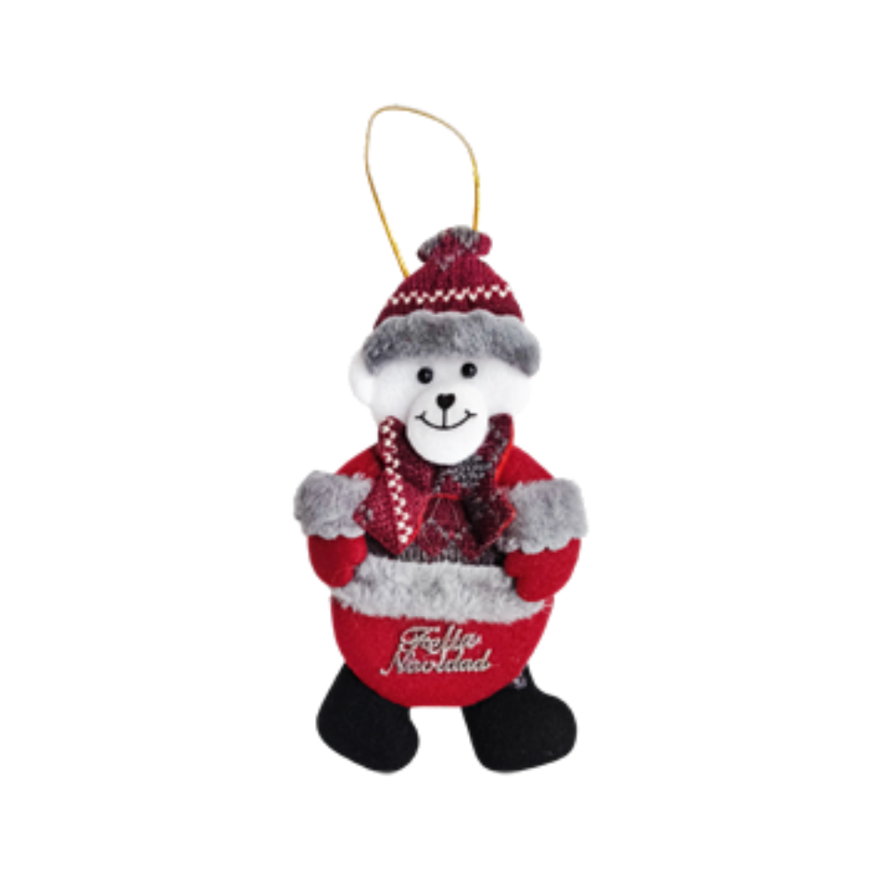 Adorno Colgante Navideño Varios Modelos Colores Vino Gris Itrade